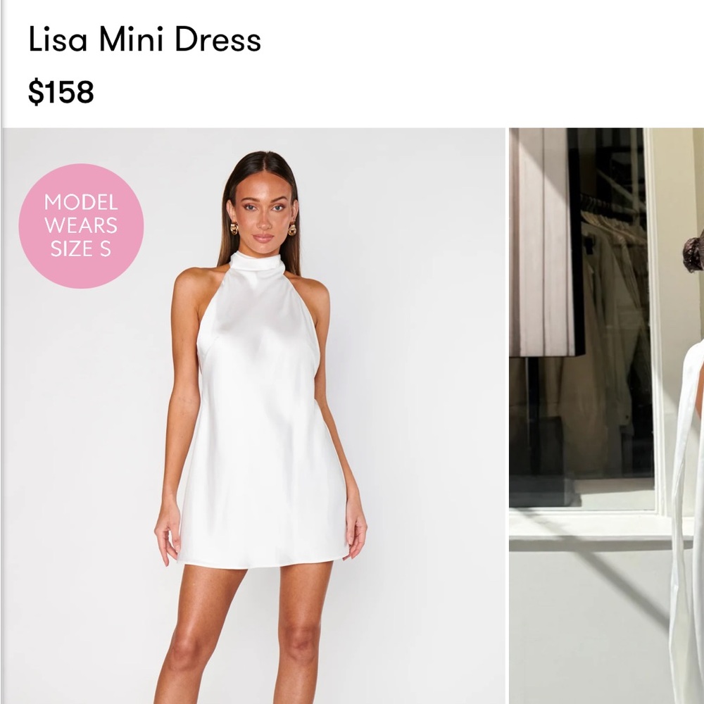 Show Me Your MuMu Lisa White Mini Dress